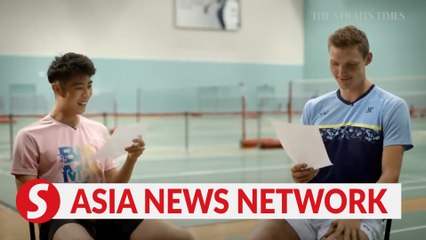 The Straits Times | Watch Kean Yew take on Axelsen in a different kind of rally