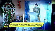 Despiden a migrantes mexicanos que murieron en un tráiler en Texas