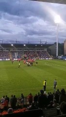 Derry City dragged off Riga pitch