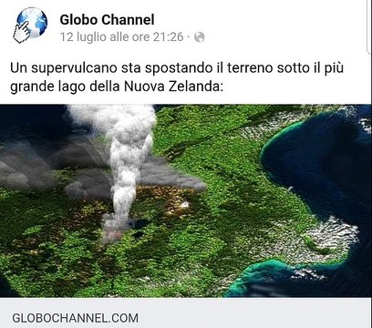 Un supervulcano sta spostando il terreno sotto il più grande lago della Nuova Zelanda - i dettagli su globochannel.com/