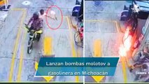 Atacan con bombas molotov a gasolinera en Uruapan, Michoacán