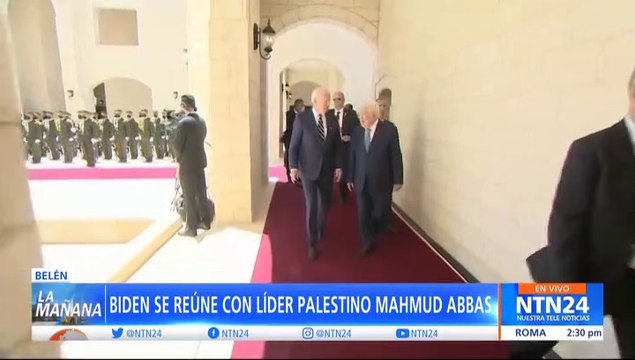 Biden se reune con líder palestino Mahmud Abbas