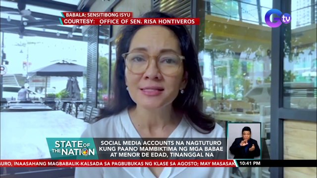 Social media accounts na nagtuturo kung paano mambiktima ng mga babae at menor de edad, tinanggal na | SONA