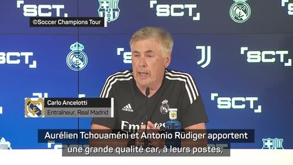 Transferts - Ancelotti : "Tchouaméni et Rüdiger, les meilleurs disponibles sur le marché à leur poste"