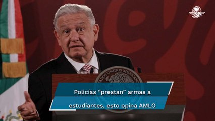 “No debemos copiar eso”, dice AMLO luego que policías de Guanajuato entrenaron a niños con armas