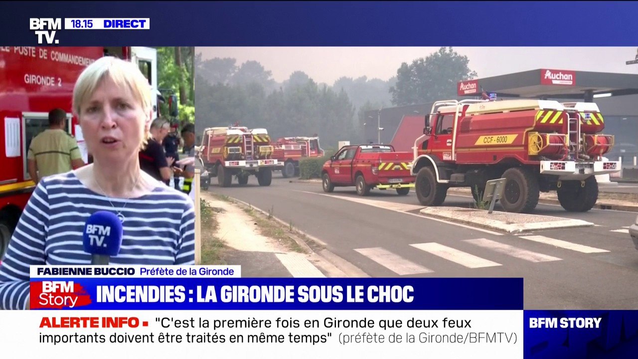 Fabienne Buccio, préfète de la Gironde: "Pas de nouvelles évacuations prévues [...] certains campeurs ont même pu récupérer leurs affaires"