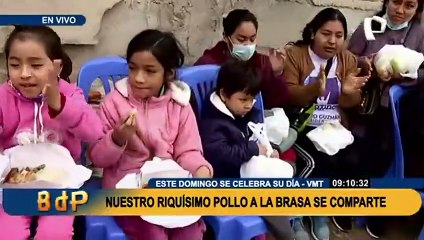 Pollo a la brasa solidario llega a los más necesitados en VMT