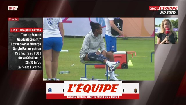 Euro terminé pour Katoto, sérieusement blessée au genou droit - Foot - Euro (F) - Bleues