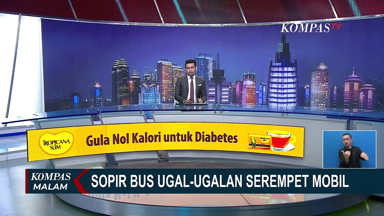 Polisi Usut Kasus Bus Ugal-ugalan yang Serempet Mobil di Madiun, Sopir Bus Langgar Marka Jalan!