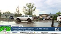 Burn scar flooding sends mud into homes