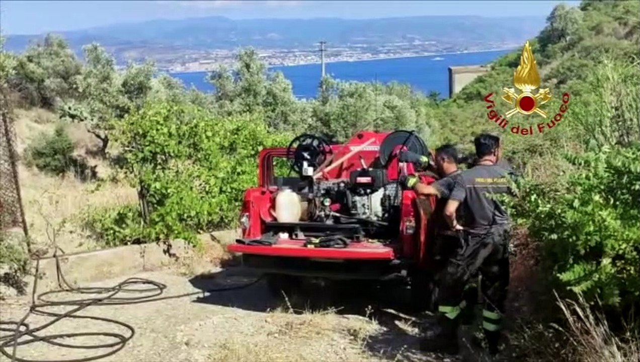 Incendio Messina