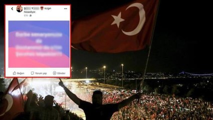 Ortalığı karıştıran küfürlü 15 Temmuz paylaşımını yapan şahıs kıskıvrak yakalandı