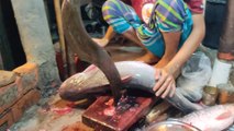 Giant 20kg Pangas Fish Cutting Skill BD Fish Market