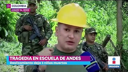 Deslizamiento de tierra en Colombia deja tres niños muertos