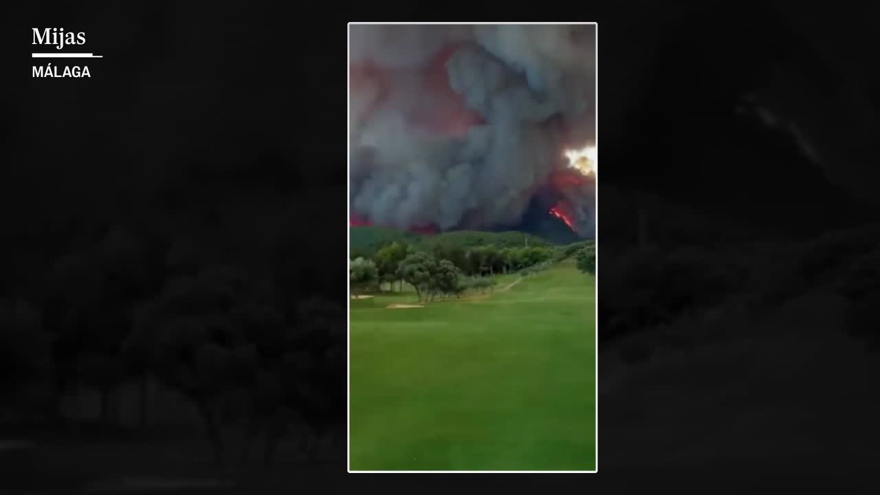 Un incendio forestal afecta a la Sierra de Mijas
