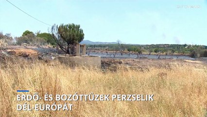 Hőhullám és erdőtüzek perzselik Dél-Európát