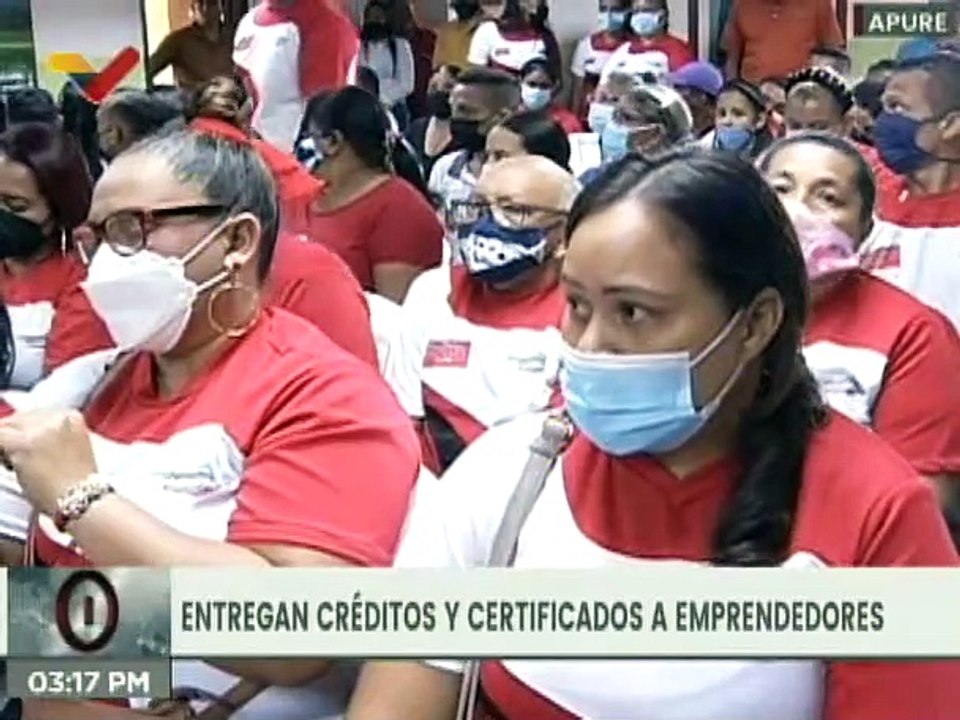 Apure | Más de 20 certificados de emprendimiento son entregados a pobladores del mcpio. Biruaca