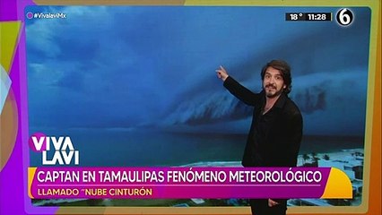 "Nube cinturón": captan impresionante fenómeno meteorológico en Tamaulipas
