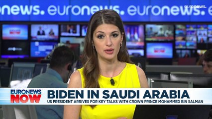 Joe Biden and Saudi crown prince begin big meeting with fist bump