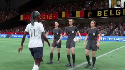 france vs belgium womens football highlights - fifa 22
