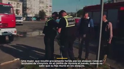 Madre de niña en explosión en Ucrania aún no sabe que su hija falleció