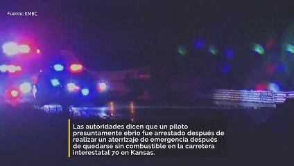 Un piloto presuntamente ebrio fue arrestado después de realizar un aterrizaje de emergencia