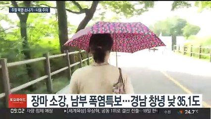 주말 뙤약볕에 강한 소나기…너울성 파도 주의