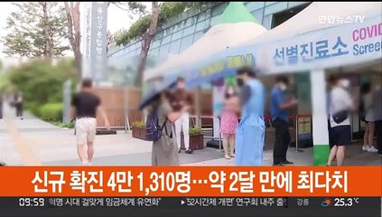 신규 확진 4만 1,310명…약 2달 만에 최다치