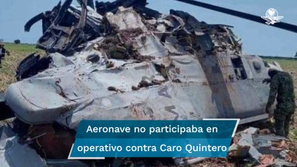 Cae helicóptero de la Marina en Los Mochis. Sin evidencia de que haya sido derribada por operativo