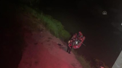 Tunca Nehri'ne düşen genç kurtarıldı