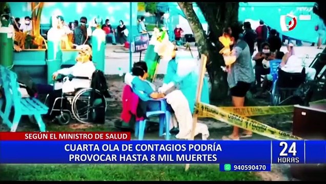 Ministro de Salud: pacientes hospitalizados por cuarta ola podrían ser más de 200 mil