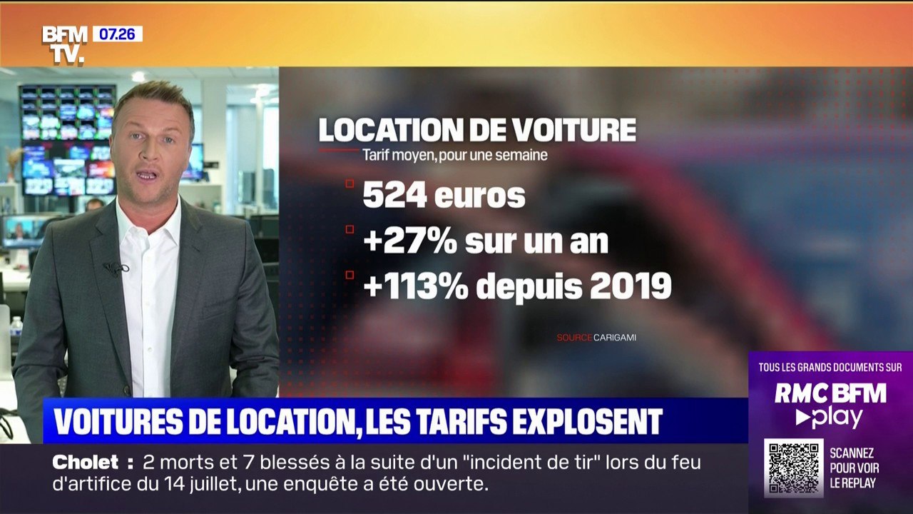 Les tarifs des voitures de location explosent cette année