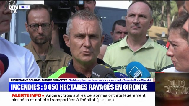 Teste-de-Buch: Le feu va encore changer de position et nous poser des soucis , selon le chef des opérations de secours