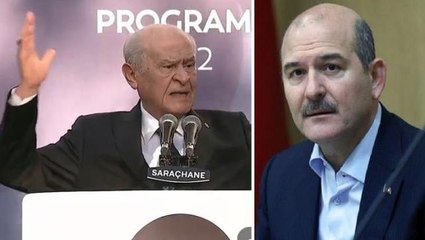 Bakan Soylu, konuşma metninin dışına çıkan Bahçeli'nin Erdoğan'la ilgili sözlerini paylaştı