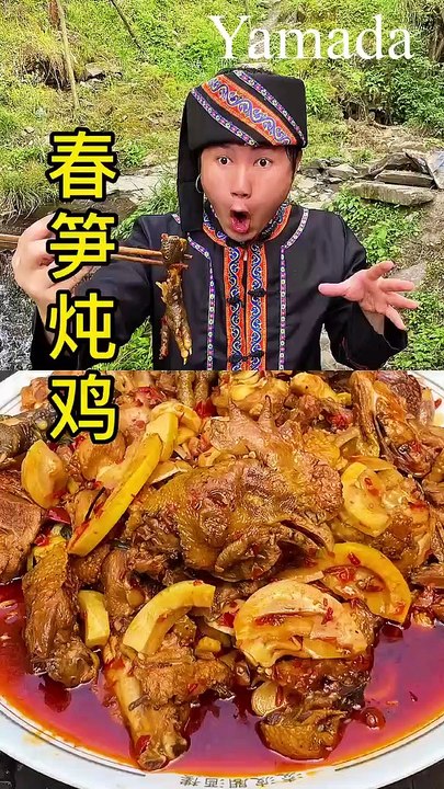 Amazing Natural Unique Cooking​ chicken meat pig livers snails duck meat and fish meat.