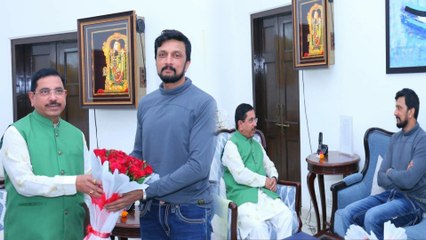 ದೆಹಲಿಯಲ್ಲಿ ಕೇಂದ್ರ ಸಚಿವ ಪ್ರಹ್ಲಾದ್ ಜೋಶಿಯನ್ನ ಭೇಟಿ ಮಾಡಿದ ಕಿಚ್ಚ ಸುದೀಪ್ | *Politics | OneIndia Kannada