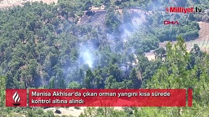 Manisa'da orman yangını! Havadan karadan müdahale
