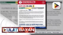 Alert Level 2, itinaas ng DFA sa Sri Lanka