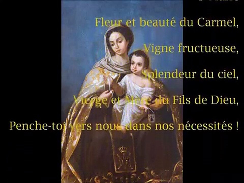  Belle et sainte fête de Notre-Dame du Mont Carmel ! 