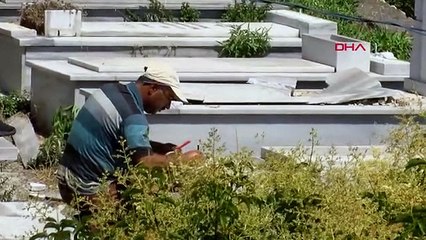 HASKÖY MEZARLIĞI'NDA TAHRİP EDİLEN MEZAR TAŞLARI YENİDEN YAPTIRILIYOR