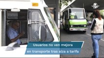 Choferes hablando por teléfono y haciendo parada en lugares prohibidos, la constante del transporte