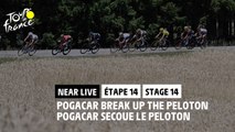 Pogacar secoue le peloton / Pogacar break up the peloton - Étape 14 / Stage 14 - #TDF2022