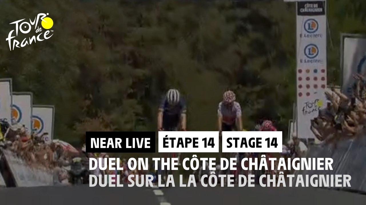 Duel sur la Côte de Châtaignier / Duel on the Côte de Châtaignier - Étape 14 / Stage 14 - #TDF2022