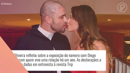 Paolla Oliveira desabafa sobre exposição em namoro com Diogo Nogueira: 'Não tem a ver com o casal'