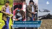 Marina indaga nexo entre captura de Caro Quintero y caída   de helicóptero