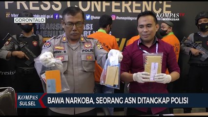 Bawa Narkoba, Seorang ASN Pemda Gorontalo Ditangkap Polisi