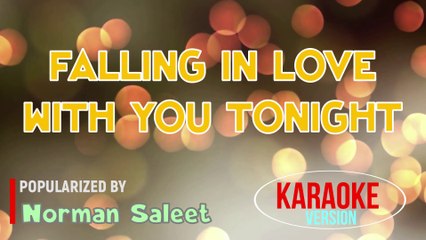 Falling In Love With You Tonight - Norman Saleet | Karaoke Version