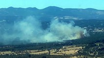 Bornova’da orman yangını: Havadan ve karadan müdahale