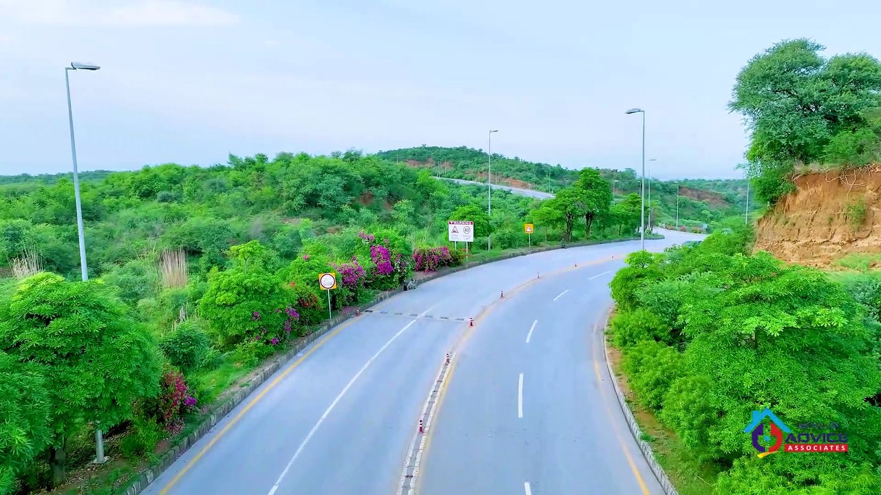Japan Road Bahria Town Phase 8 Rawalpindi  - 4K Ultra HD - Drone View