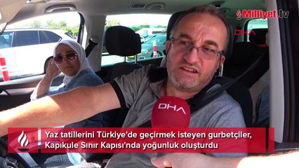 Kapıkule'de gurbetçi yoğunluğu